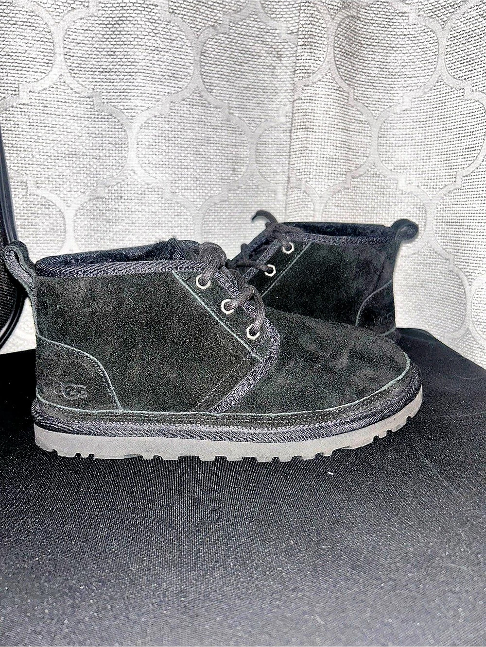 UGG Neumel Chukka Boot Black Lace-Up Boots